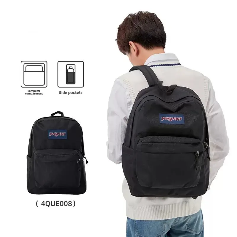 Jansport Jieber High School College Student Backpack Men's Laptop Bag Women's Travel Double Shoulder Bag Cross-Border