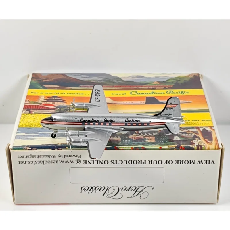 

AeroClassics 1/400 Scale Canada Pacific Air DC-4-M2 CF-CPR Die-cast Alloy Aircraft Model Collectible Decorative Item