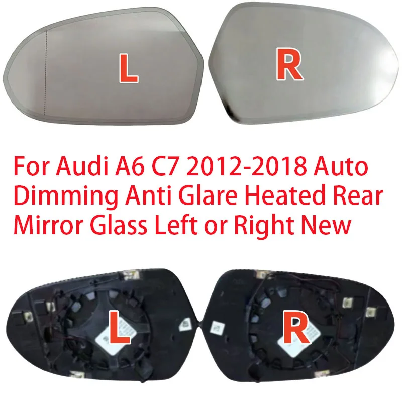 

Для Audi A6 C7 2012 2013 2014 2015 2016 2017 2018 Автоматическое затемнение Антибликовое стекло заднего зеркала с подогревом левое или правое новое