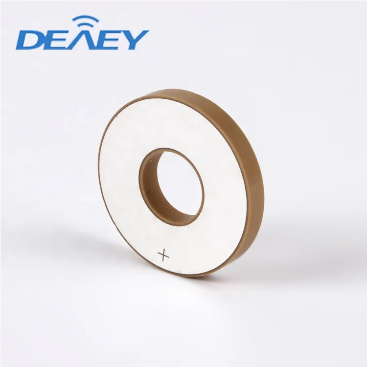 50*17*6.5 15khz pzt-4 pzt 5h pzt-8 disc piezo ultrasonic transducer sensors piezoelectric ceramic components piezo crystal