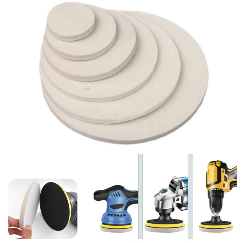 

Полировальный круг из войлока 75 мм, 100 мм, 125 мм, 150 мм, 180 мм для M10, M14, для полировки стекла и нержавеющей стали, инструмент для удаления царапин