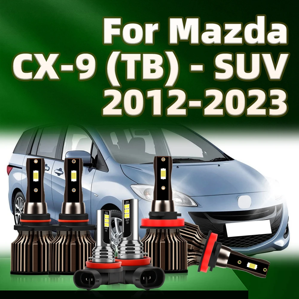 

170W LED Lights Car Headlight H11 HB3 Bulbs Fog Lights 6000K Auto Lamp For Mazda CX9 TB 2012 2013 2014 2015 2016 2017 2018-2023