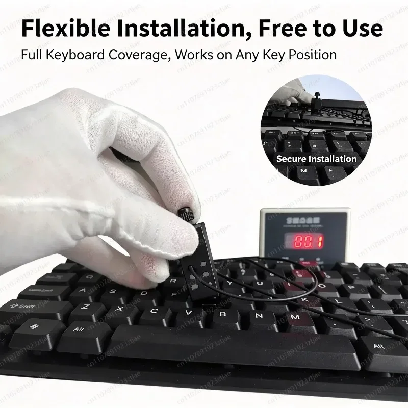 Silent Physical Auto Clicker, Multi-Channel Mechanical Keyboard Mouse Assistant with Smart Loop & Delay