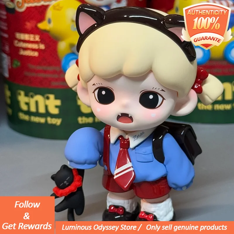 

Новая оригинальная серия Zattoo Cuteness Is Justice, слепая коробка, фигурка, украшение, слепая коробка, подарок на день рождения, настольное украшение, милый мультяшный рисунок