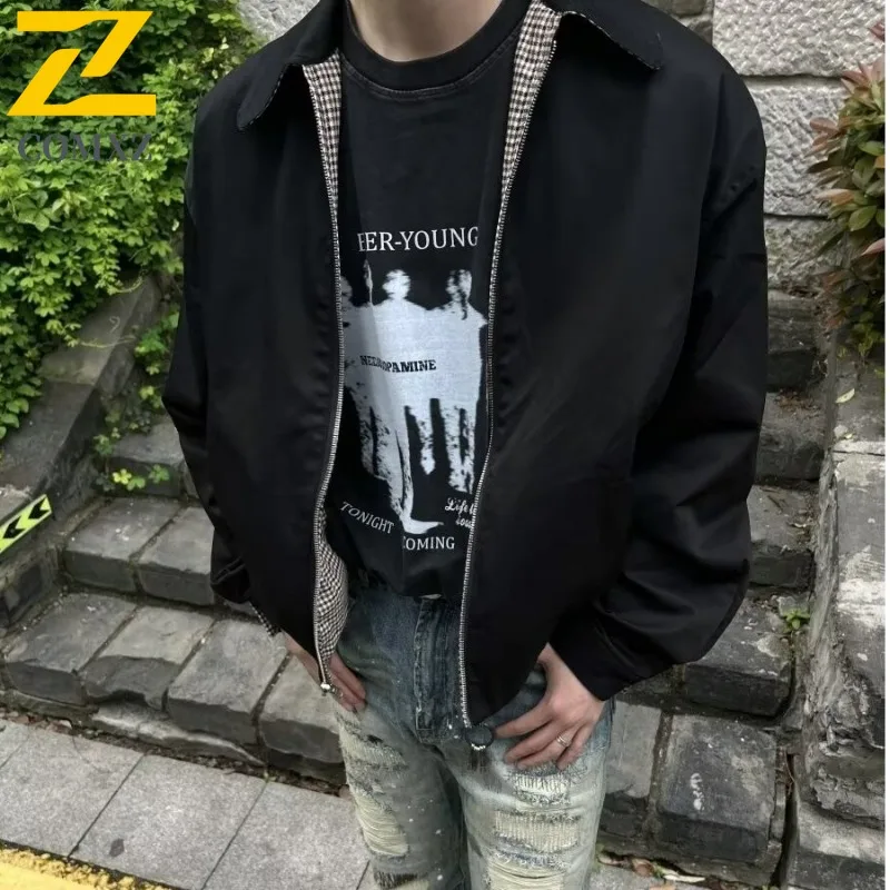 

COMXZ 2025 Men Autumn New Handsome Coat Ins High Street Trend Brand American style Harajuku Loose Outdoor Sports Tactics Jacket