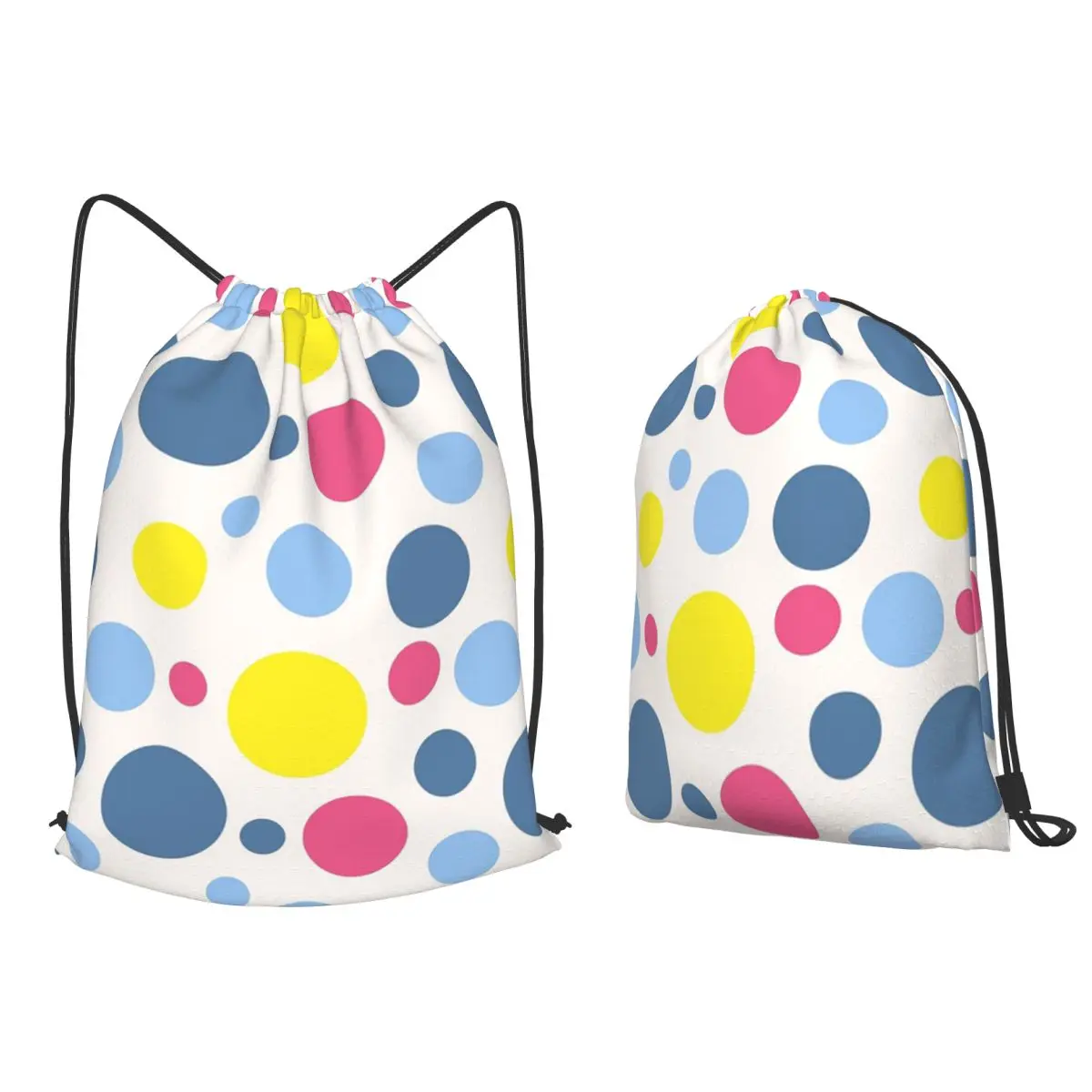 

Seamless Polka Dot Pattern Backpacks Fashion Drawstring Bags Sports Bag Book Bags for Man Woman School