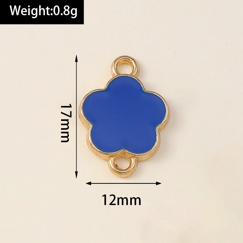 20 Stück modische, bunte Emaille-Blumen-Anhänger, Verbinder für die Schmuckherstellung, DIY-Halsketten, Armbänder, handgefertigtes Kunsthandwerk, Zubehör – Detail 24