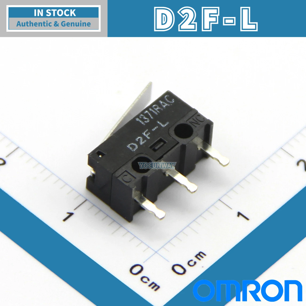 10PCS-500PCS New Authentic Original Japan OMRON Micro Switch D2F-L Grey Dot Limit Switch 3 Pin Mouse Botton