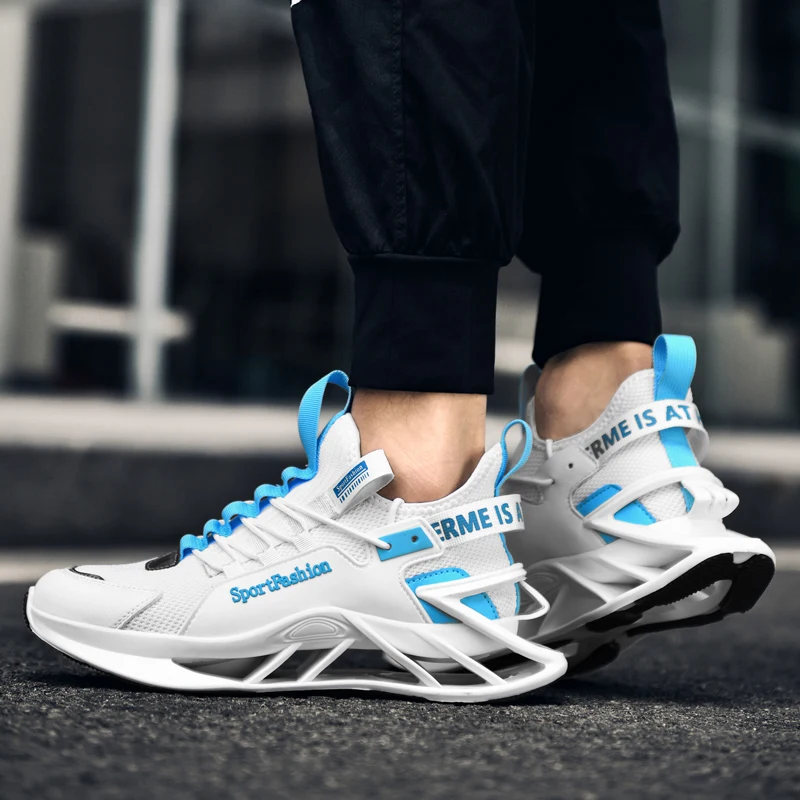

Men Sneakers Breathable Casual Shoes Summer High Quality Antiskid Damping Sports Shoes Outdoor Comfortable Mesh Shoes Zapatillas
