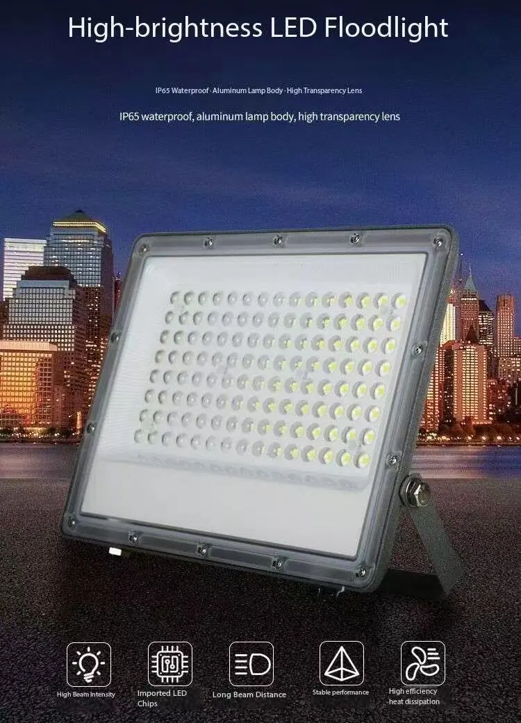 LED Flood Light AC220V 10W 20W 30W 50W 100W IP68 Waterproof Outdoor Garden Projector Lighting Refletor Spotlight Wall Floodlight