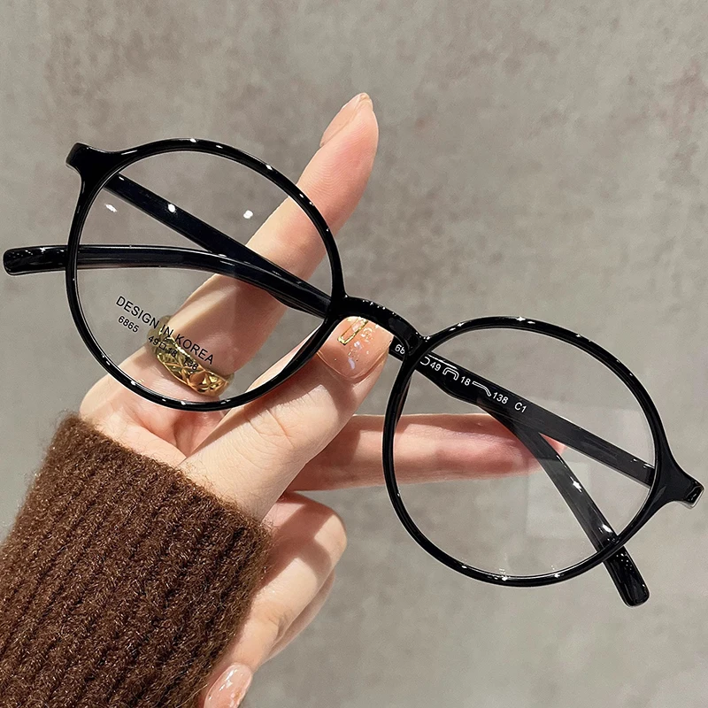New Retro Round Reading Glasses Women Computers Fashionable Sighted Presbyopia Eyeglass Fashionable Transparent Lens Eyewear +1