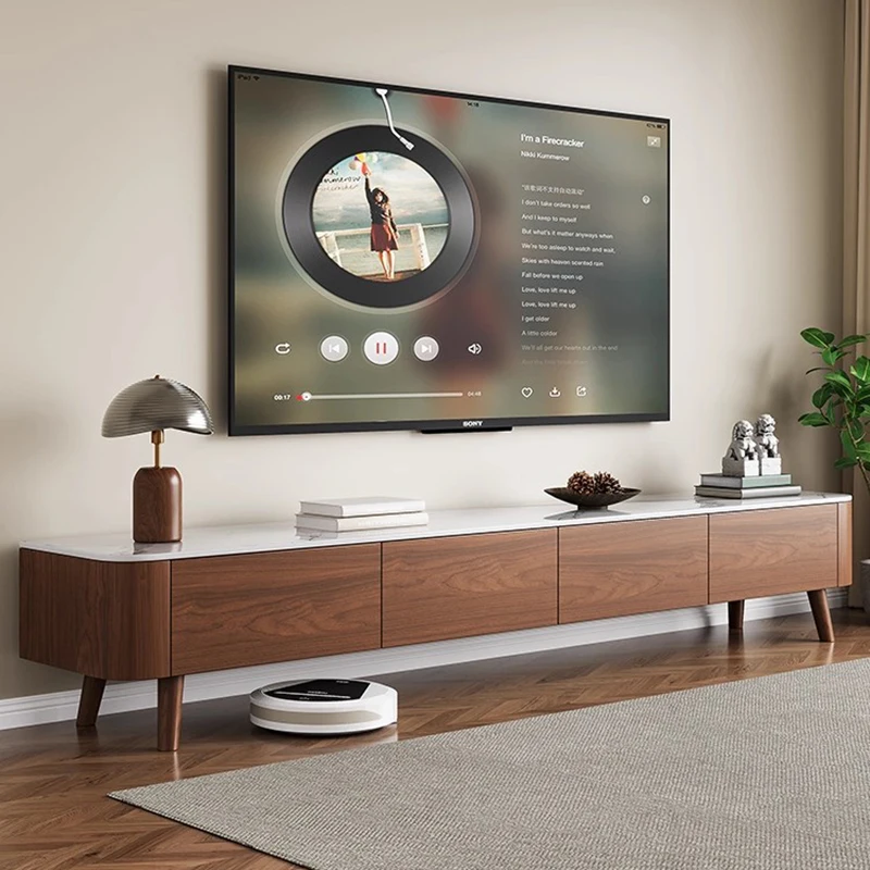 

French Vintage Tv Cabinet Elegant Aesthetic Minimalist Sturdy Tv Cabinet Durable Storage Meubles De Maison Furniture Home