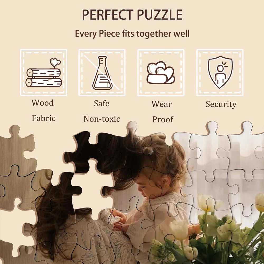 35/150/300/500/1000 szt. Personalizowane puzzle ze zdjęciem na zamówienie, puzzle dekompresyjne, mozaika, prezent urodzinowy, prezent dla ukochanej osoby