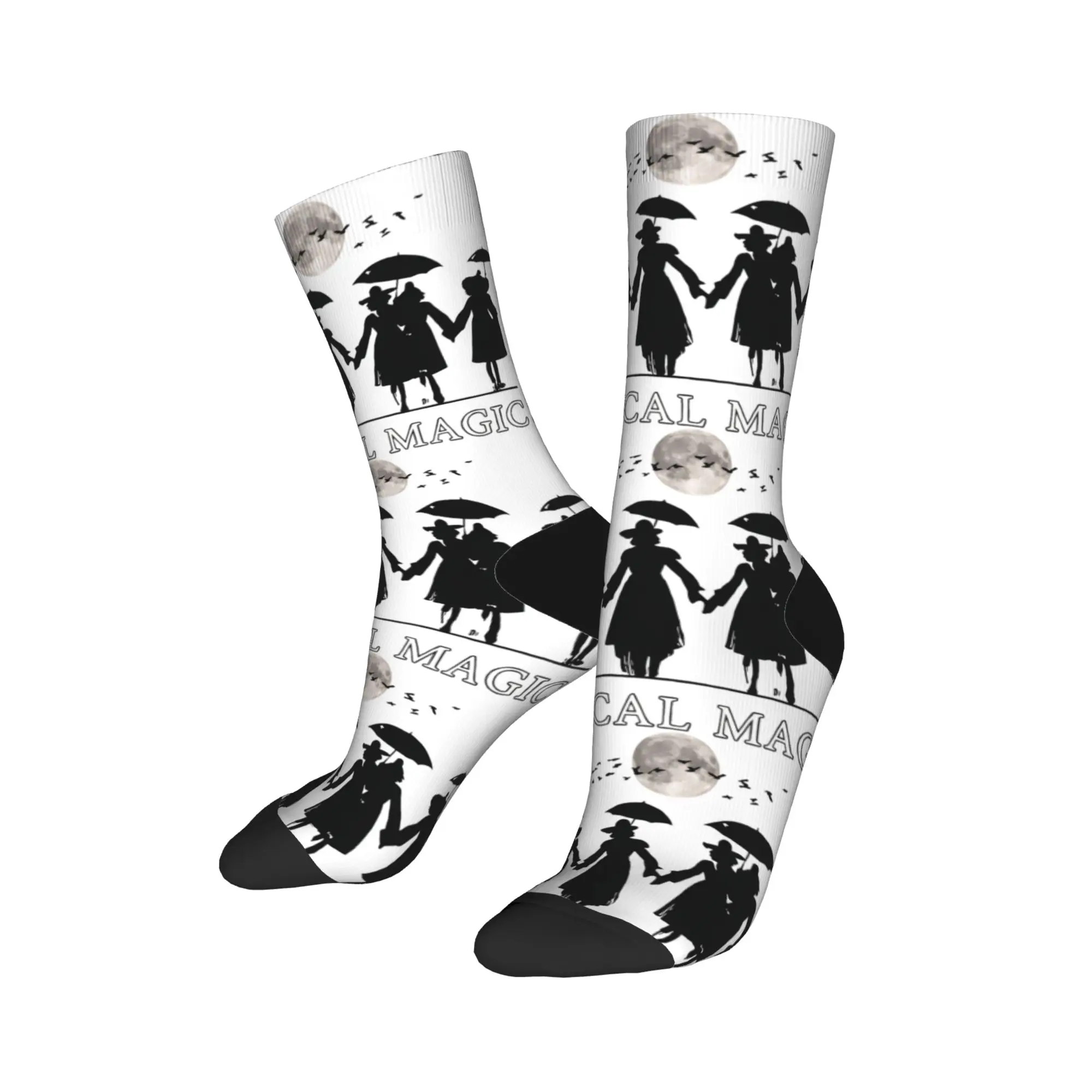Practical Magics Socks  Anti Skid Stockings Men's High Quality Running Socks Winter Leisure Pattern Socks