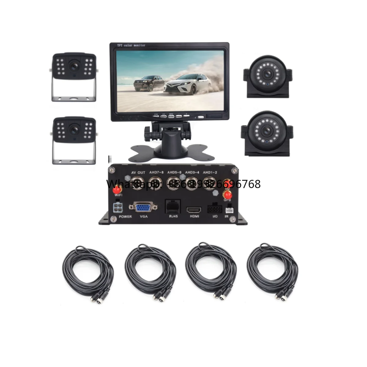 

4 8 Channel 1080P HDD MDVR Kit 4G GPS WIFI Live Video Vehicle Blackbox HD Mobile DVR Backup Camera CCTV Bus Truck DVR