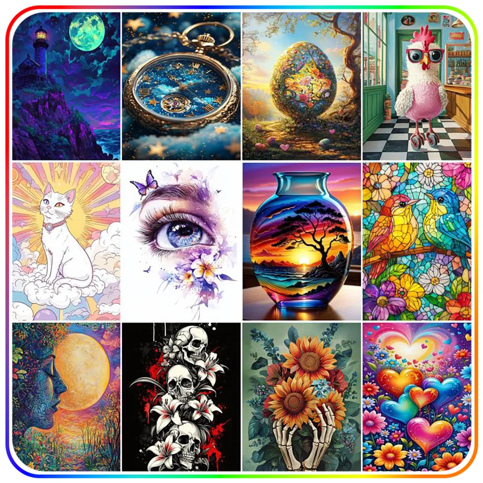 

SDOYUNO 5D Diamond Painting Tools abstract item Pictures Dimond Art Paintings Cross Stitch Kit Diamonds For Picture Crafts Drill