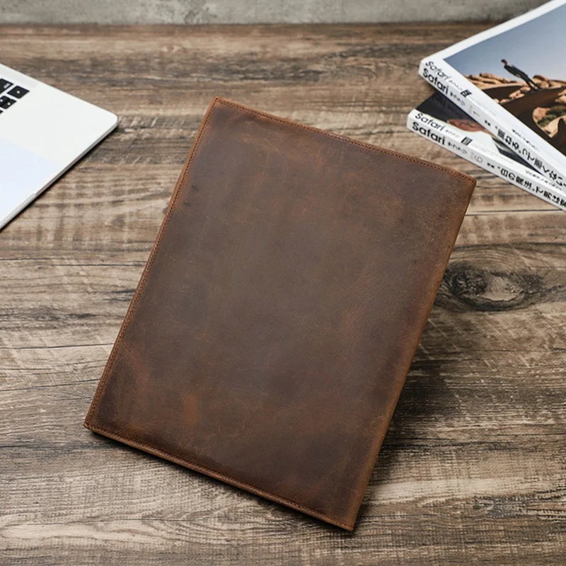 Notebook kombinasi penutup pelindung Folder File sampul buku alat tulis bisnis kontrak kotak penyimpanan dokumen, A5 mudah dipasang