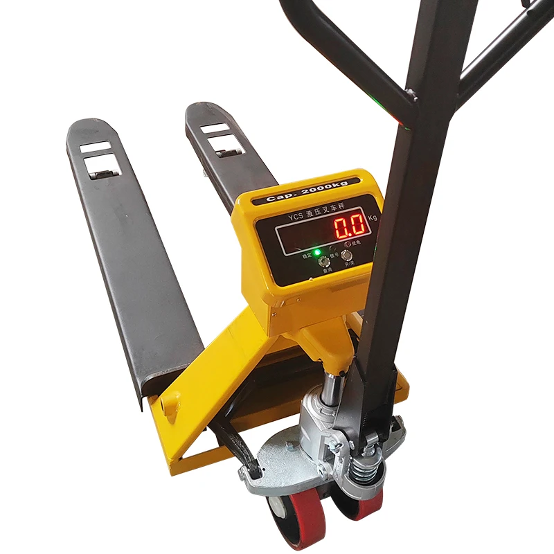 Electronic Scale and Printer 2ton 3ton Manual Pallet Truck Scale Hydraulic Pallet Truck with Weighing Scale Hand Pallet Jack