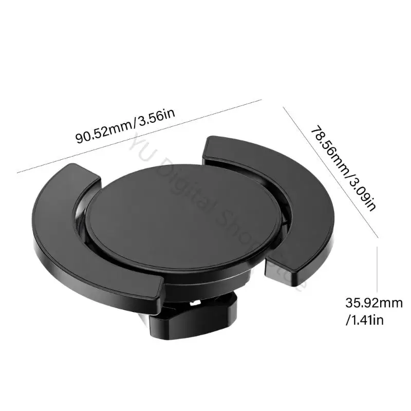 96BA Ersatzkopf für Tablet-Halterung mit magnetischer Vorderseite und um 360 Grad drehbaren Seitenarmen – Detail 6