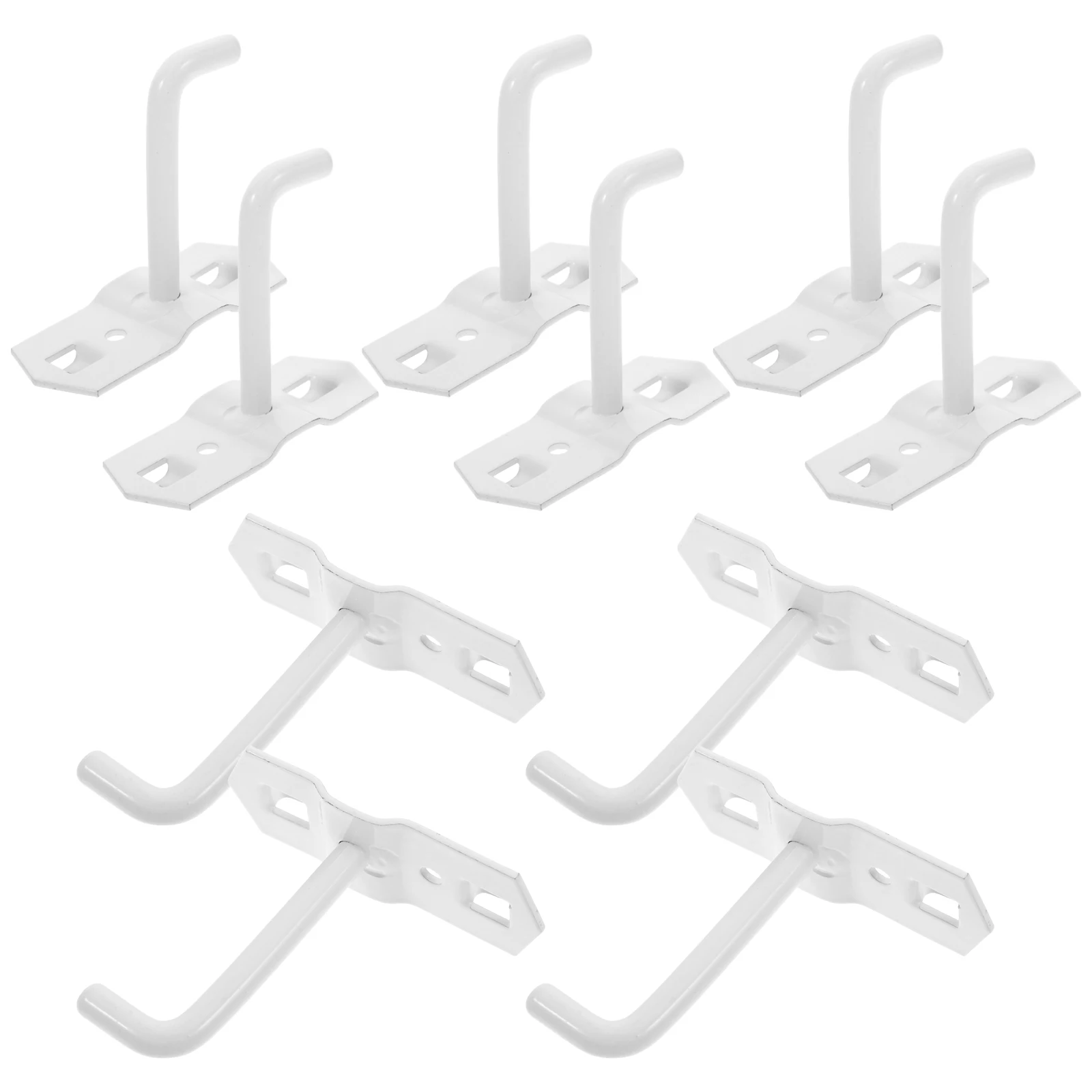 

Square Hole Plate Hook Heavy Duty Tube Hooks Shelf Display for Shelving Retail Brackets Pegboard