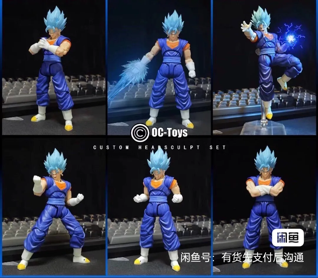 Оригинальный Dragon Ball Octoys Oc01 Oc02 Oc03 Dragon Ball Z Vegito, набор аксессуаров 1/12, аниме-фигурка, игрушечная модель, Рождественский подарок