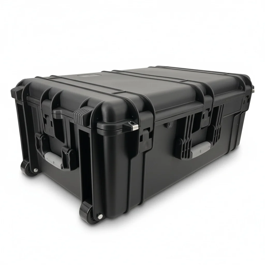 

Waterproof Equipment Case, High Impact ABS Hard Protective Case with Pull Rod, Rolling Equipment Case, 816x522x320mm, Heavy Duty
