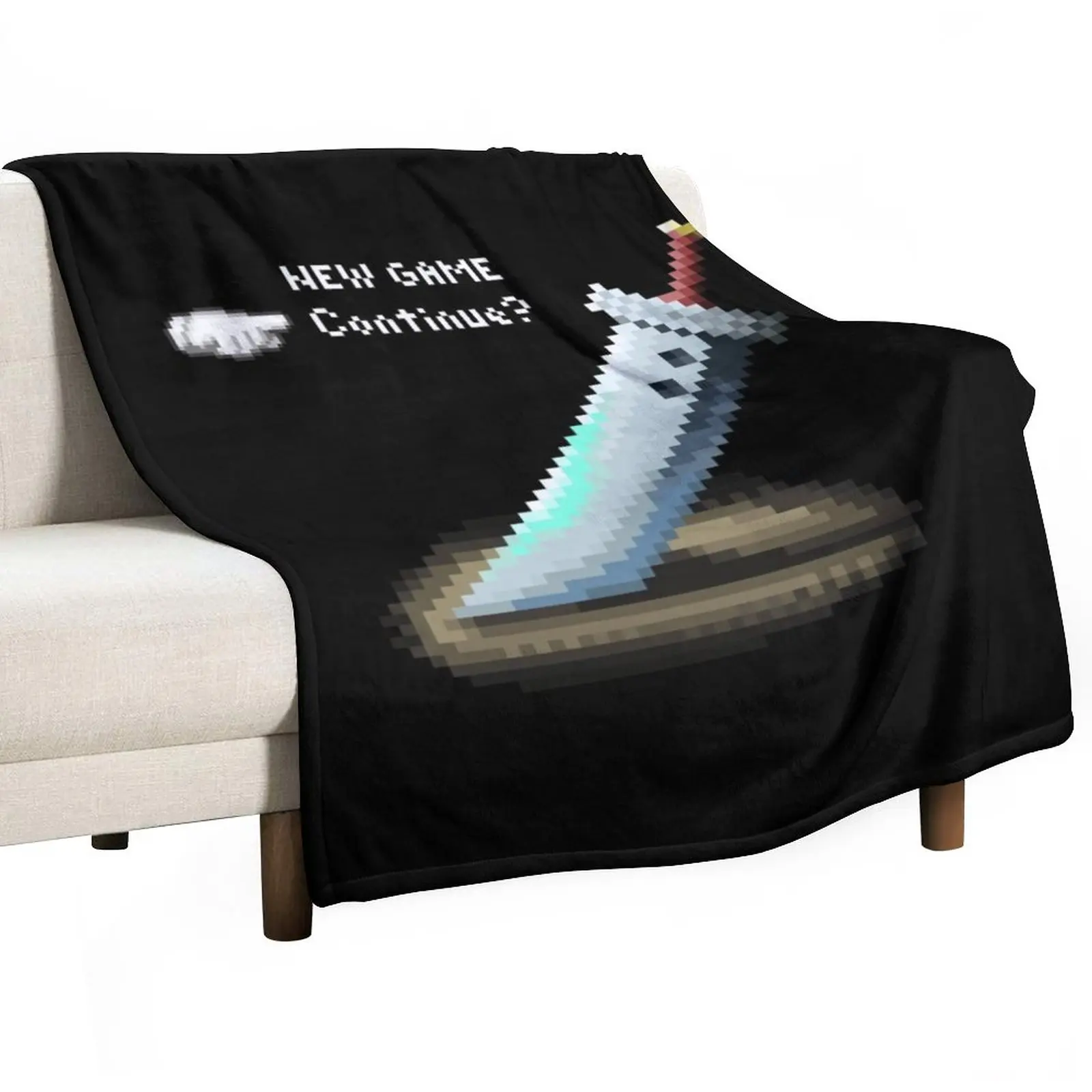 

Pixel Buster Sword Throw Blanket Weighted Plaid on the sofa bed plaid Flannel Blankets