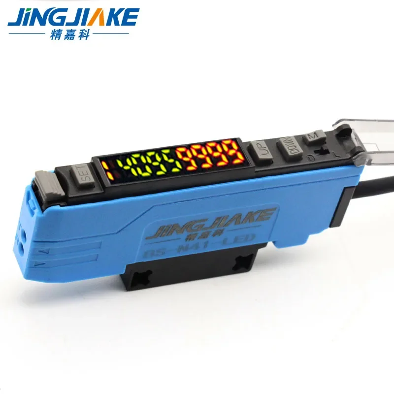 LED Light Source Detecção Fiber Amplifier Sensor, DC 3-Wire, normalmente fechado, BS-N41-LED