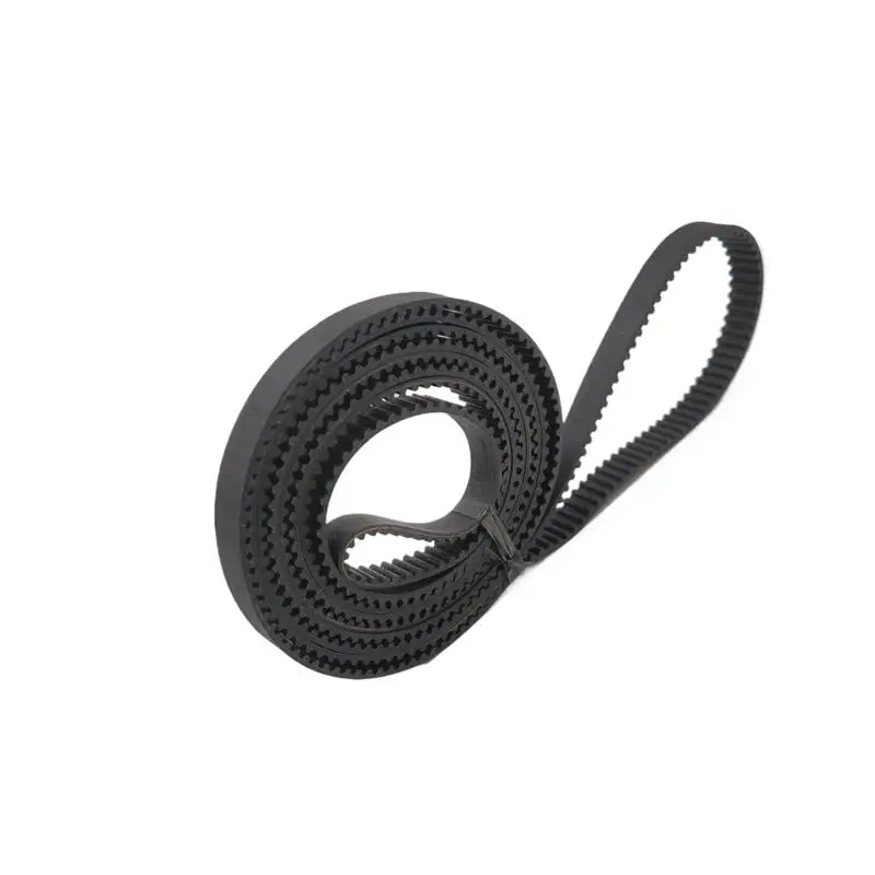 S2M 256 Synchronous Belt S2M-6 Closed-loop Rubber Timing Belts Width 10mm 8mm 12mm STD Black Timing Belt Length 256mm