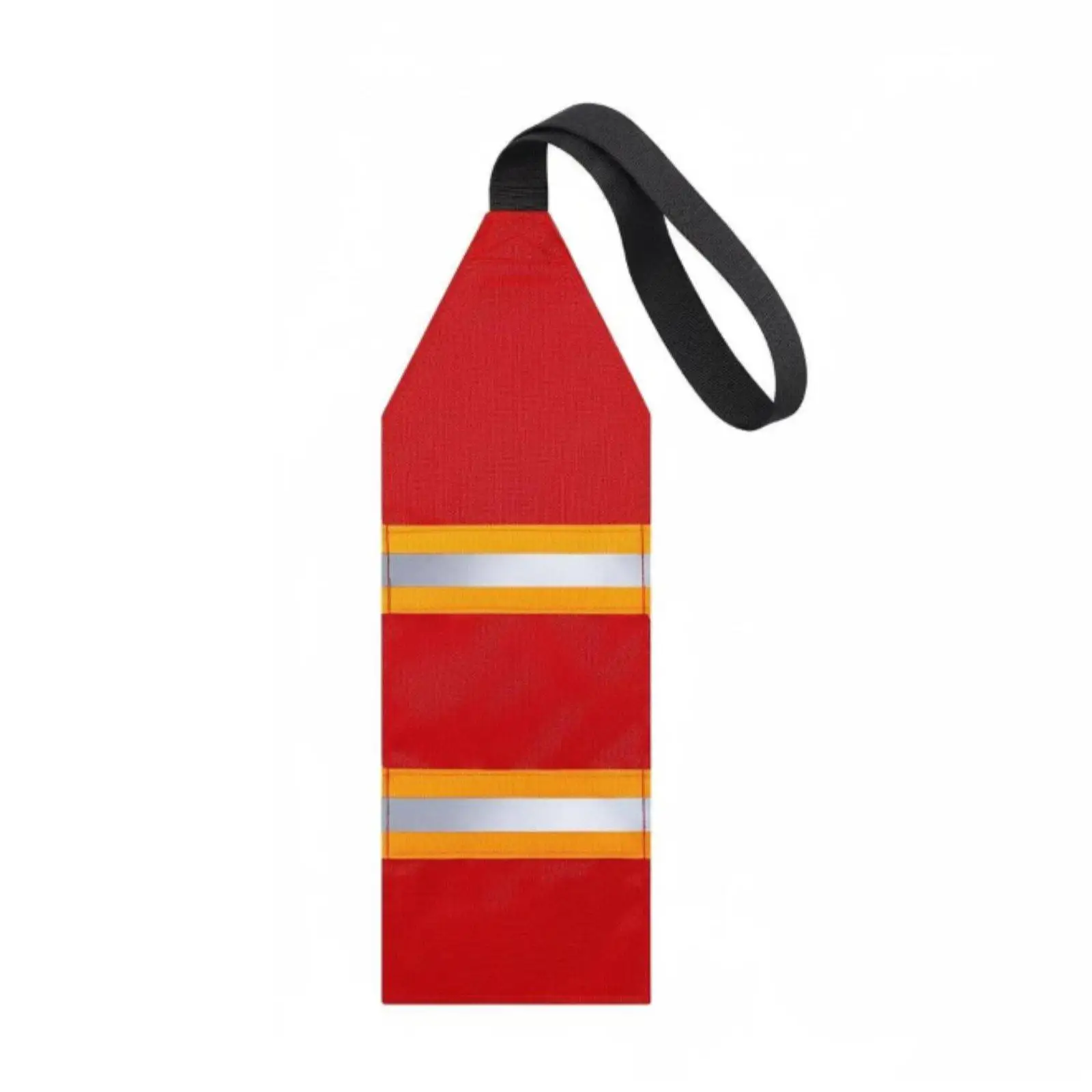 2 Pieces Reflective Red Safety Flag Weather Proof for Boating, Kayakers