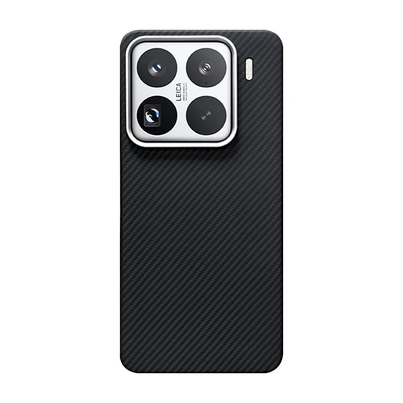 

100% оригинальный чехол для телефона из кевларового арамидного волокна 1500D для Xiaomi 15 Pro 15, магнитная беспроводная зарядка, задняя крышка для предотвращения падения