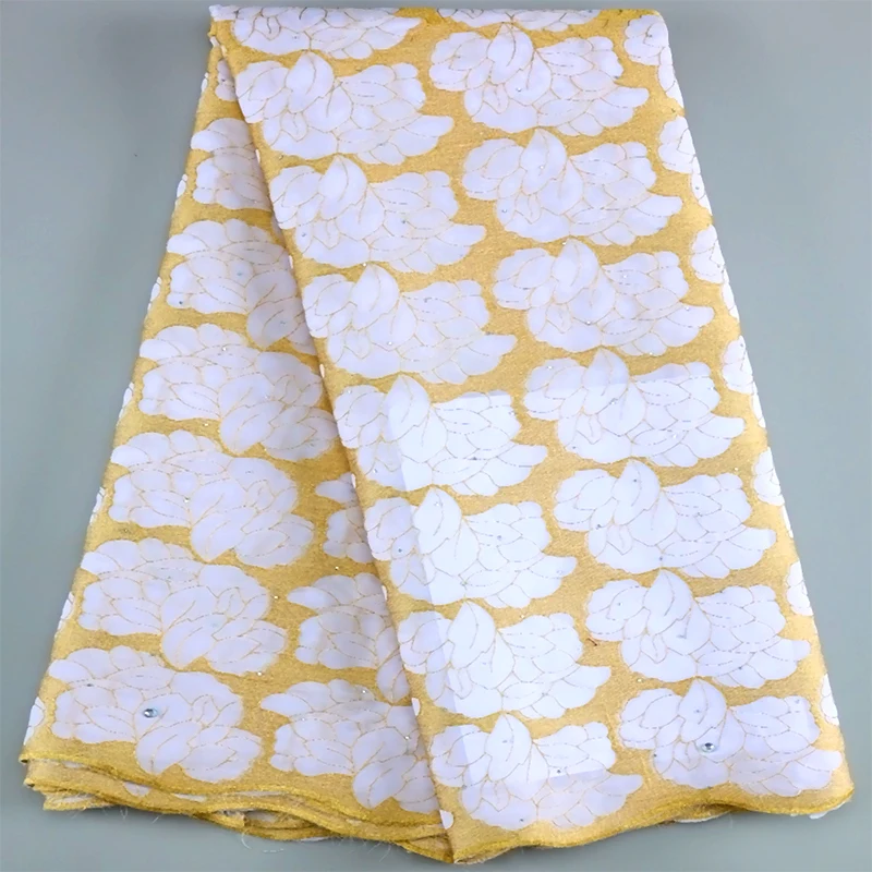 

African Cotton Stones Lace Fabric 2023 High Quality Swiss Voile Lace In Switzerland Lace Fabric Nigerian For Women Wedding Dress