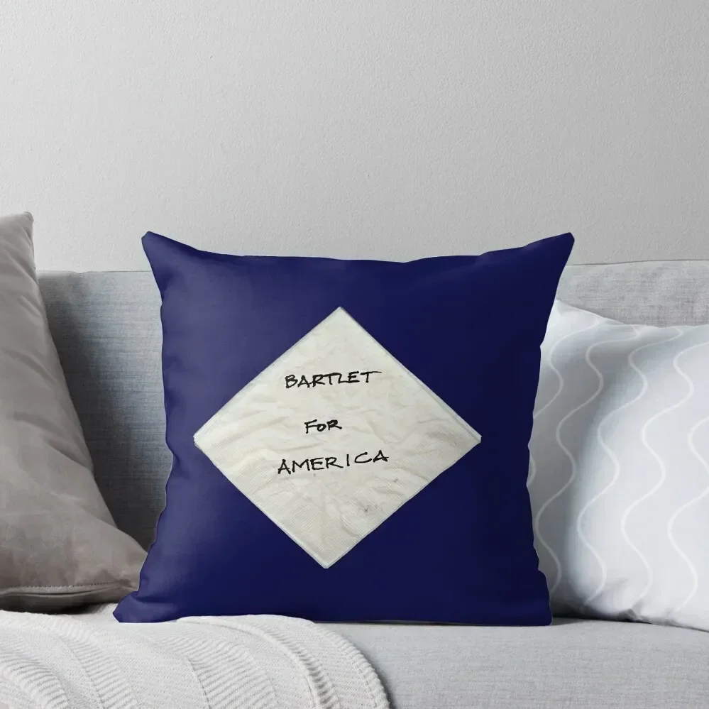 President Bartlet's Napkin Campaign Starter! Throw Pillow home decor items Cushions Cover pillow