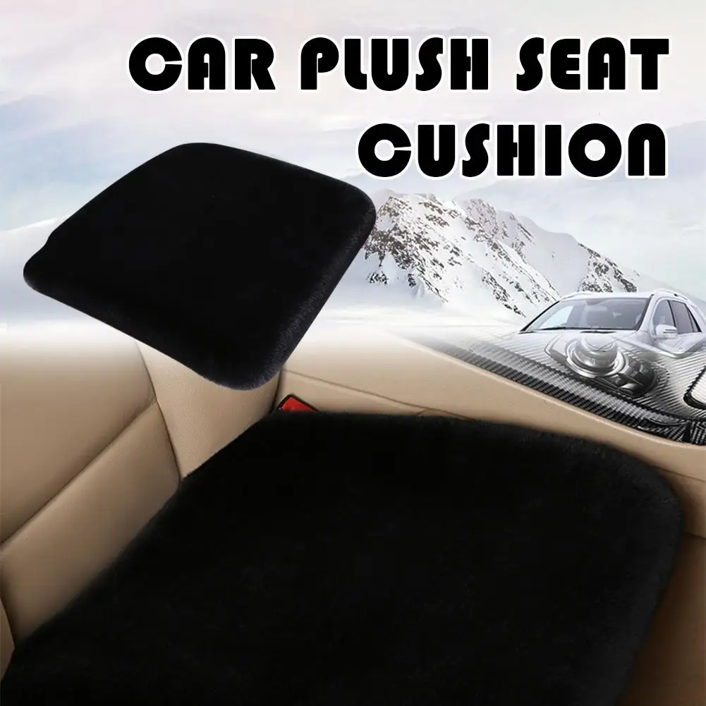 

Car Plush Seat Cushion Universal Winter Soft Plush Seat Accessories Interior Car Protection Pad Anti-slip Cushion Warmth X9O9