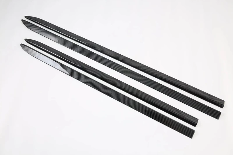 For Kia Carnival KA4 2020 2021 2022 Car Accessories Carbon Fiber Style Side Door Body Molding Moulding Trim