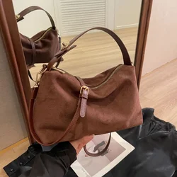 Zipper Solid Color High Capacity PU Shoulder Bags 2024 Hot Sale Bags for Women Simple Fashion Tote Bolsas Femininas Bolsa