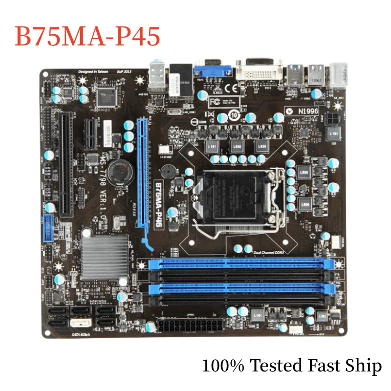 

For MSI B75MA-P45 Motherboard B75 32GB LGA 1155 DDR3 Micro ATX Mainboard 100% Tested Fast Ship