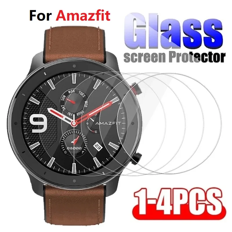 

Tempered Glass For Amazfit GTR 4 Stratos Verge 2 3 Lite Screen Protector For Amazfit T Rex Pro 2 Protective Watch Glass Film