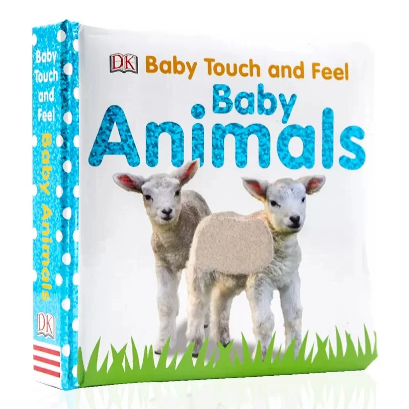 DK Baby Touch and Feel Animals Board Book English Picture Story Books Children's English Enlightenment Cognitive Cardboard Book