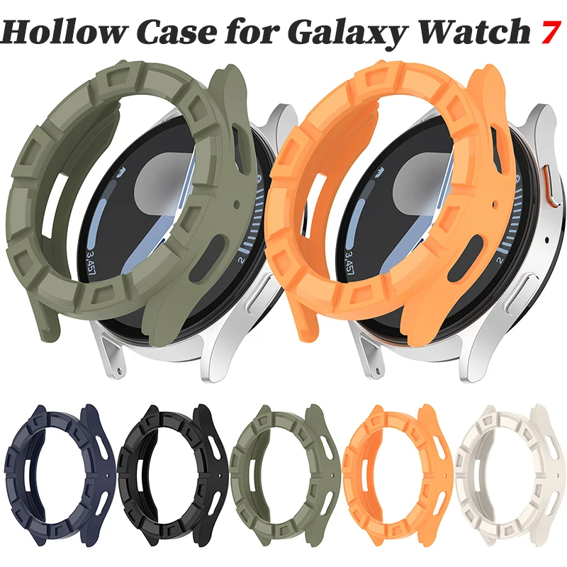 

Soft TPU Hollow Case for Samsung Galaxy Watch 7 44mm 40mm Half Protective for Galaxy Watch 7 44mm 40mm Bumper Accessories