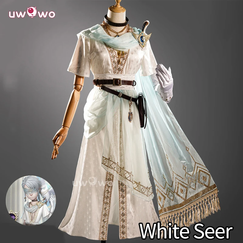 

UWOWO Collab Series Game Identity V Seer Eli Clark Cosplay Costume White Suit Fancy Party Outfits