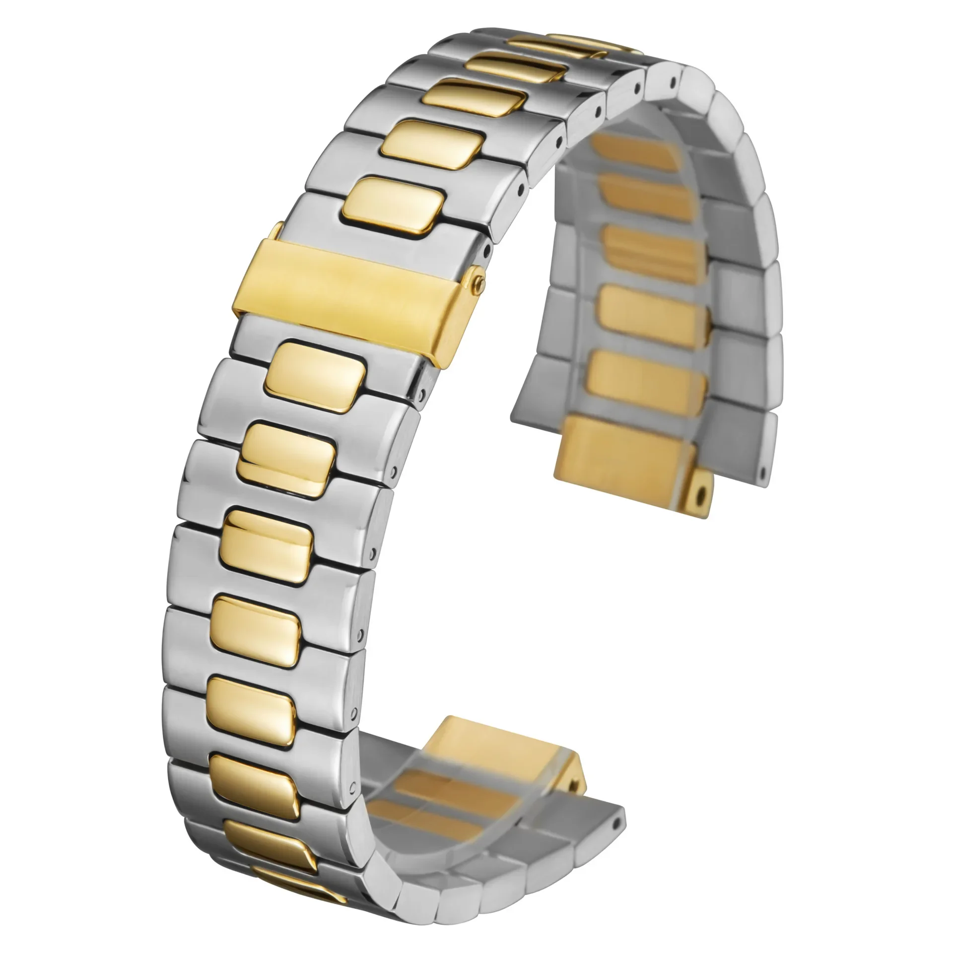 

For Patek Philippe Watchband Steel Belt PP Nautilus 5711 5712/1A010 Male Convex Fine Steel Watch Strap 25mm*13mm