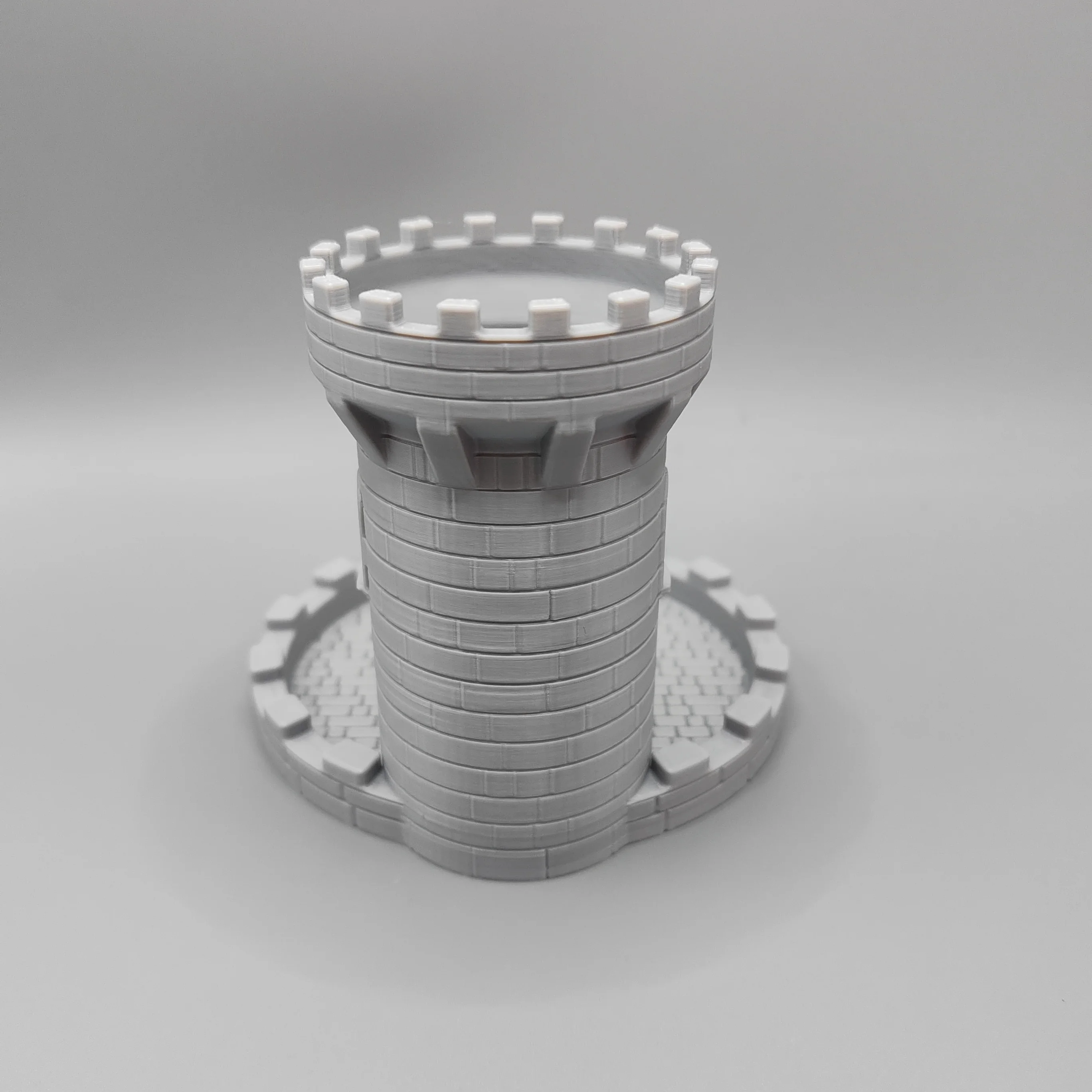 Medieval Castle Dice Tower with Tray, 3D Printed DND Dice Roller, Vintage Castle Turret Dice Tower for Dungeons & Dragons, Table