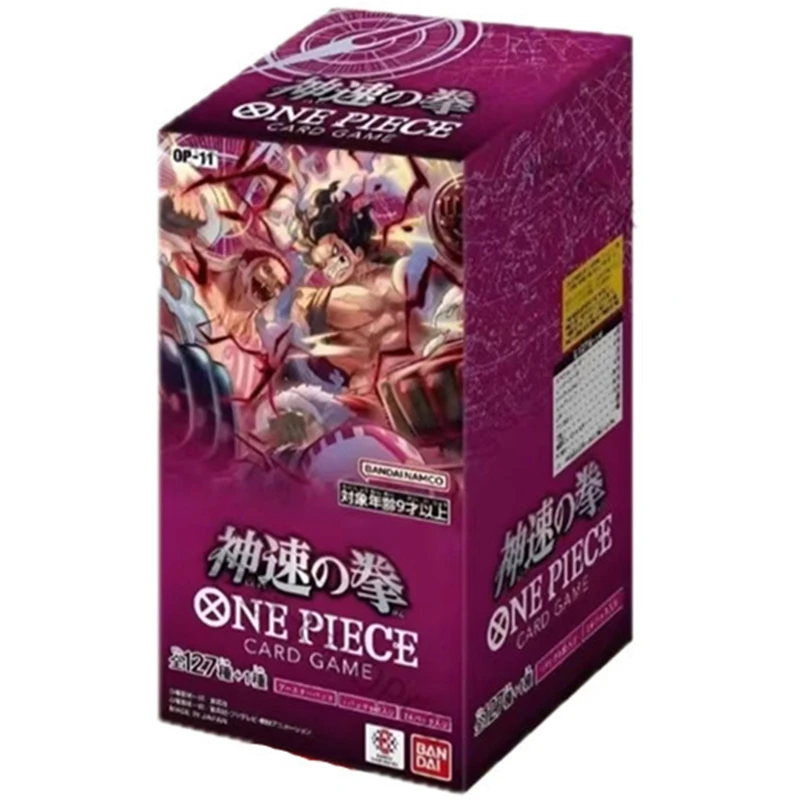 

Bandai оригинальный аниме Booster Box One Piece The Fist of Speed OP11 Booster Tcg редкая боевая коллекционная карта игрушка в подарок