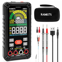 KAIWEETS KM601S Digital Multimeter 10000 Counts True-RMS Meter Smart Mode Manual Mode Rechargeable Battery Flashlight Auto-Lock