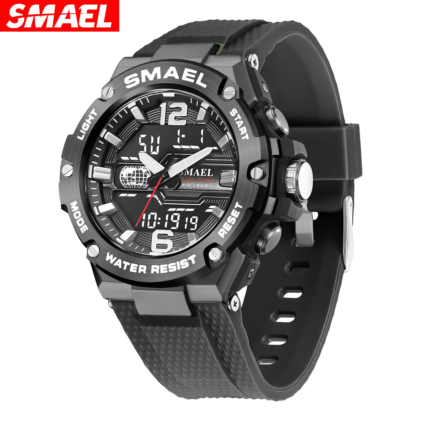 Menfashion quartz watch multifunctional waterproof luminous alloy sports watch