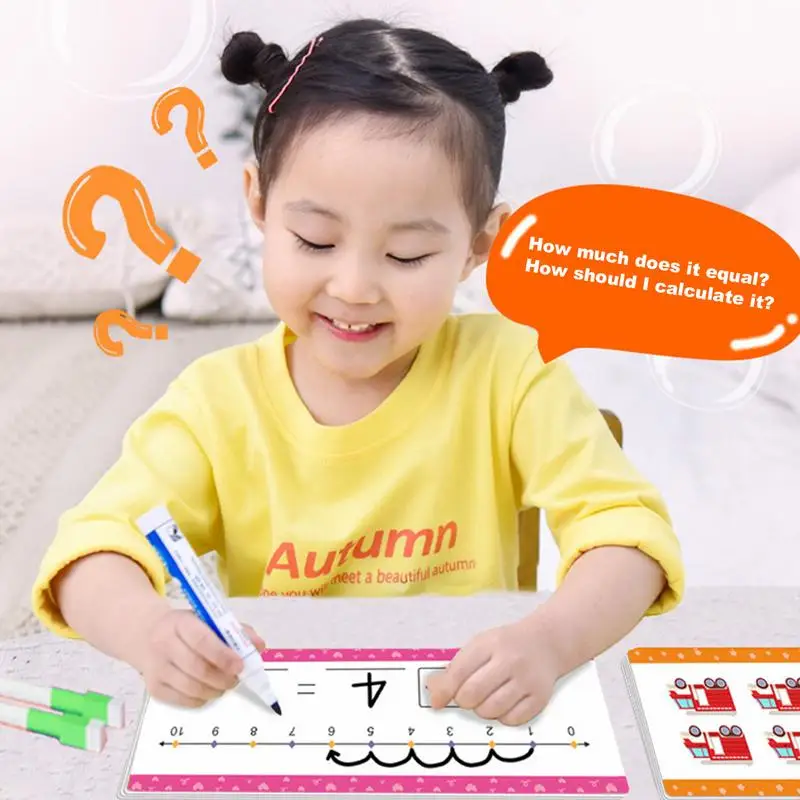 Dry Erase Number Whiteboard 0-20 Double Sided White Board Addition Subtraction Game Classroom And Home Supplies Learning