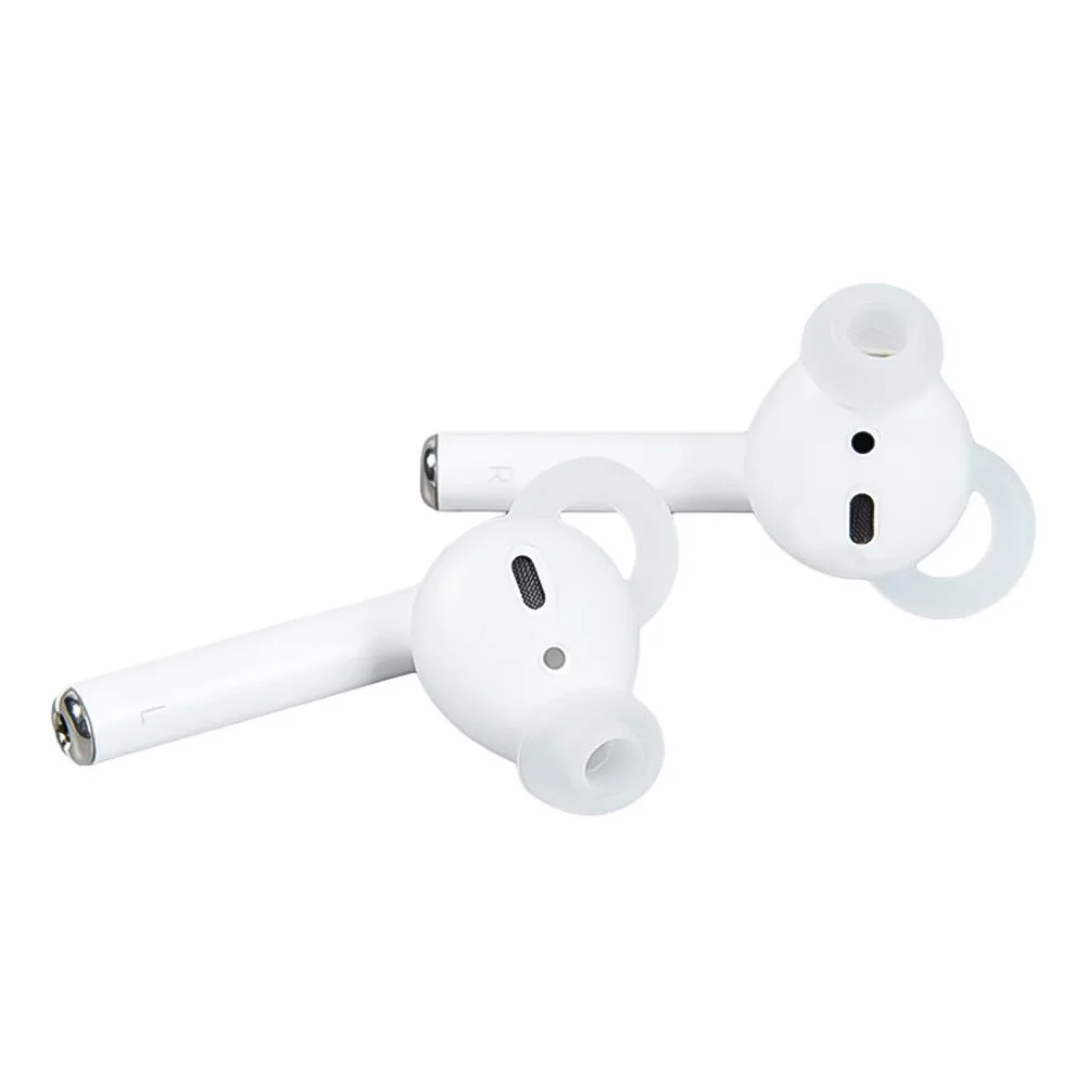 ที่อุดหูปิดกันลื่นใช้งานได้จริงฝาครอบหูฟังเอียร์บัดสำหรับ airpods ทำจากปลั๊กวัสดุซิลิโคนคุณภาพสูง