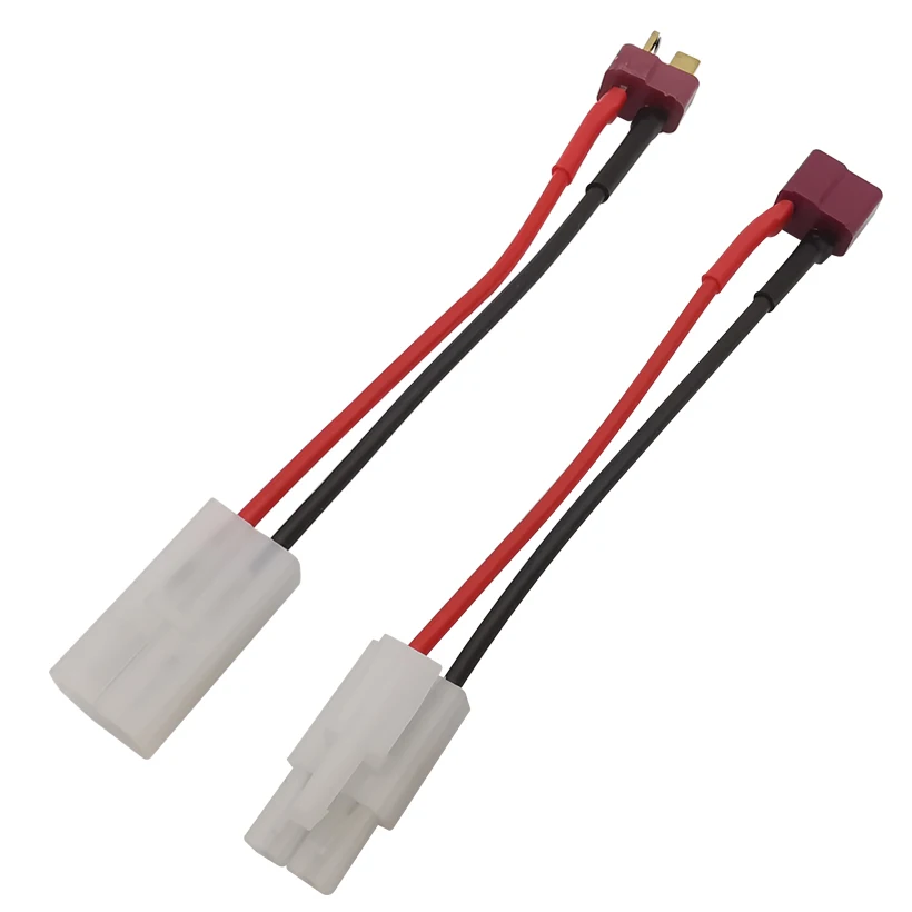 Convertidor adaptador de enchufe en T, conector Universal Deans a Tamiya para batería ESC de coche RC y cargador de cuadricóptero Dron FPV, 1 Uds.