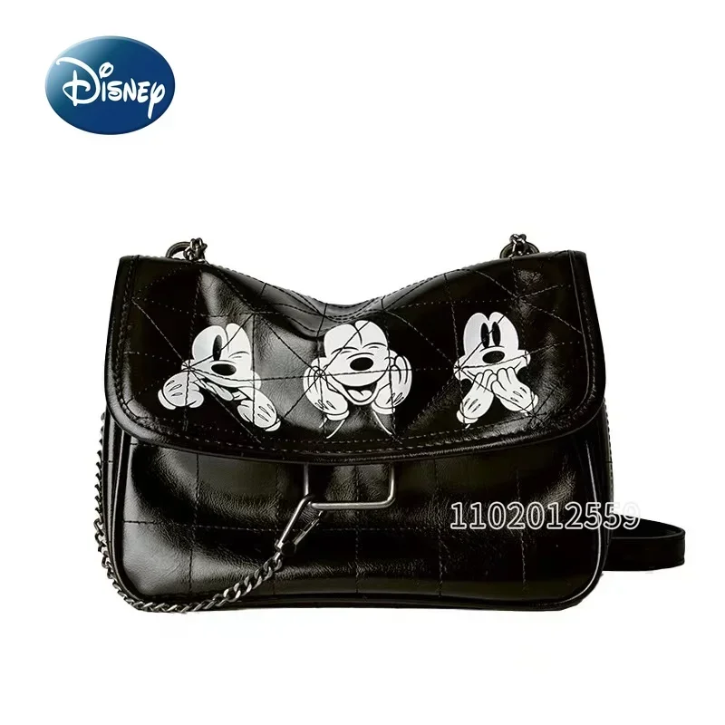 Disney Mickey New Women's Shoulder Bag Luxury Brand Women's Shoulder Messenger Bag Cartoon Fashion Women's Bag High Quality